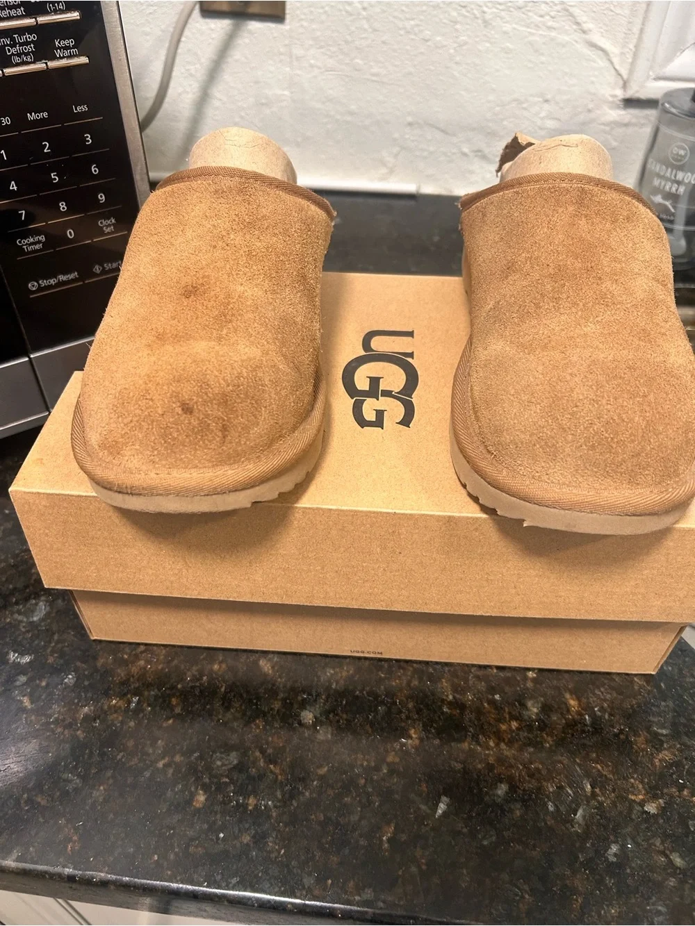 UGG Men's Slip-On Loafers in Chestnut Brown Suede perfect for this season